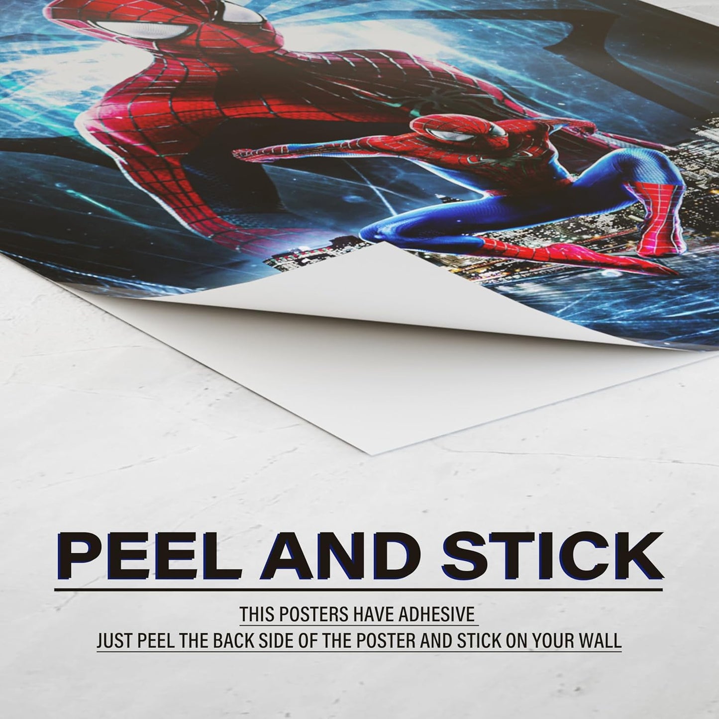 RedCloud Set of 20 Spiderman wall poster PEEL N STICK Self Adhesive Light weight posters for long lasting on Wall Poster For Room Poster Size - A4 Spiderman posters for Bedroom | Office | Kids
