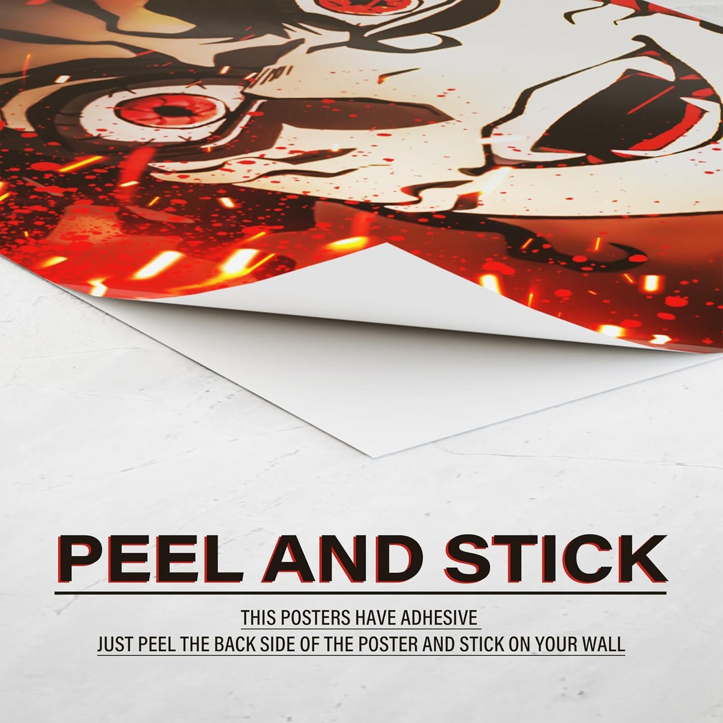 Set of 12 Demon Slayer Wall Posters | A4 Size each Self-Adhesive Anime Prints for Bedrooms & Gaming Rooms | Tanjiro | Nezuko | Zenitsu | Kokushibo