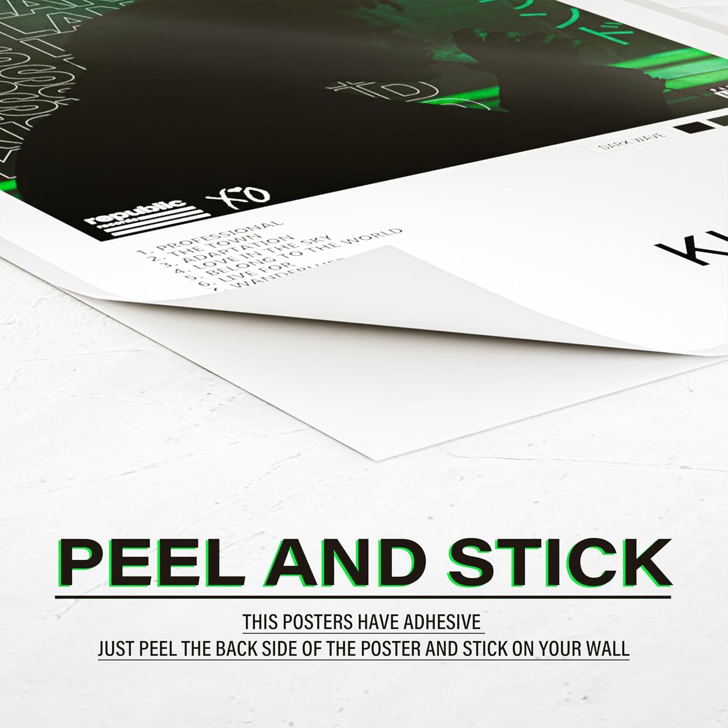 RedCloud Peel N Stick Self Adhesive Set of 8 - The Weeknd Popular Music Artist Album Art Wall Posters Size - A4 (8 x12) Inches Poster for Wall Decoration for Bedroom, Office, Living Room, Dorm Room