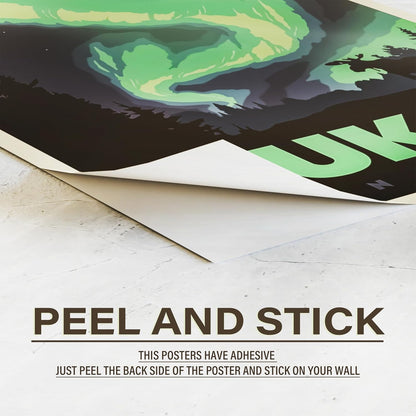 REDCLOUD Peel N Stick Self Adhesive 54 Pcs 4X6 Size Wall Collage Kit Travel City Posters, Trendy Cities Travel Vintage Poster Set, Popular Cities Posters