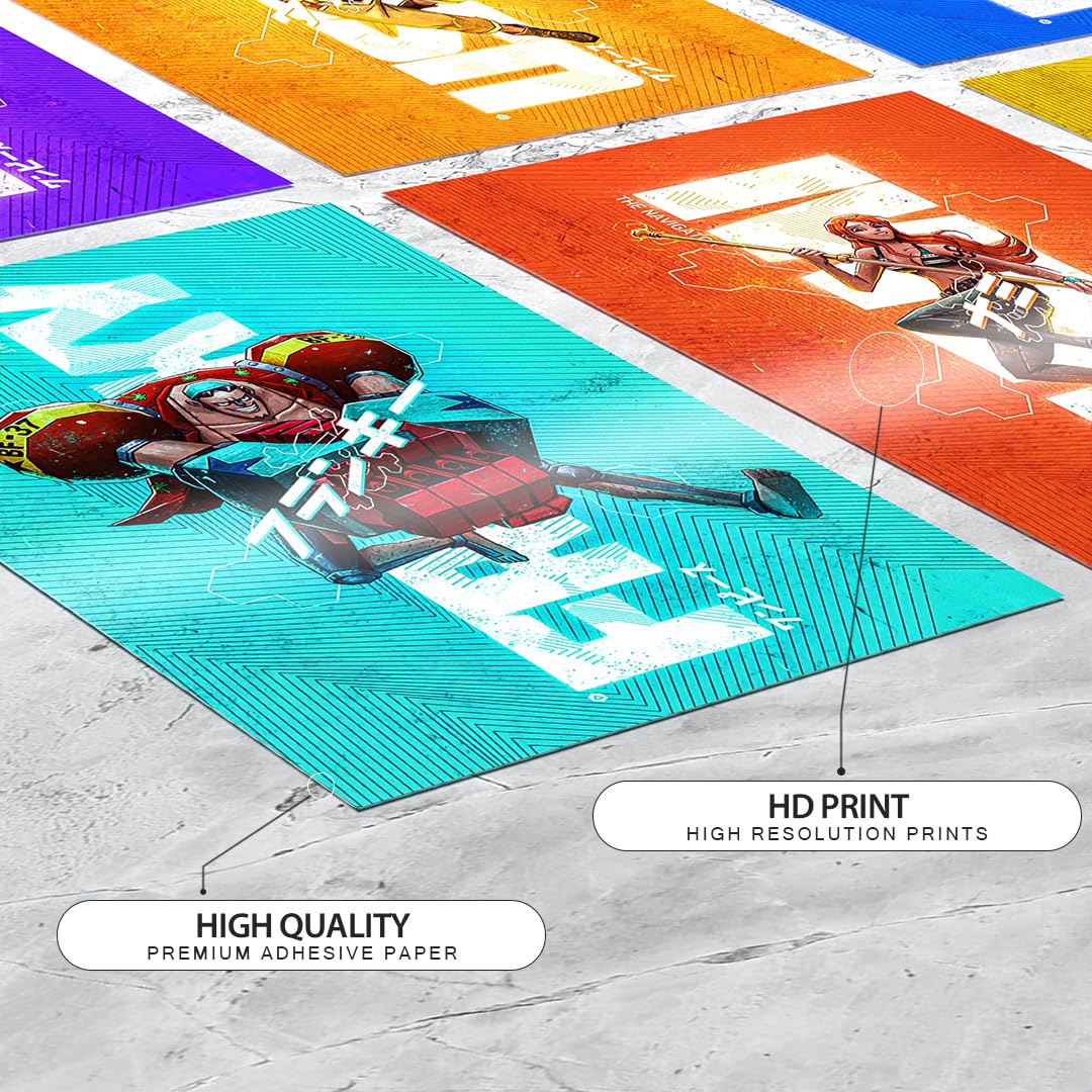 Set of 10 One Piece Anime Wall Posters Size - A4 Poster for Wall Decoration for Bedroom, Office, Living Room, Dorm Room