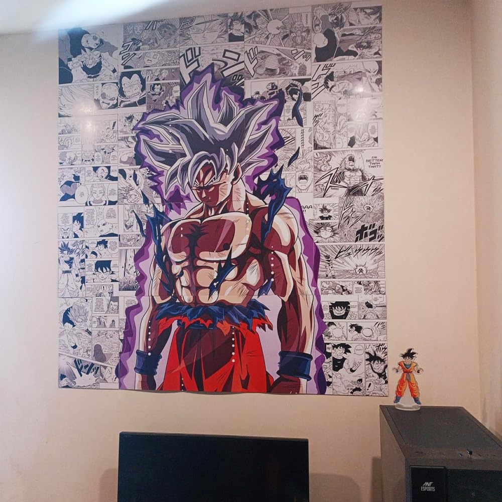 Set of 20 Dragon ball manga anime wall poster PEEL N STICK Self Adhesive Light weight posters for long lasting on Wall Poster For Room Goku ultra instinct Size - A4 Each