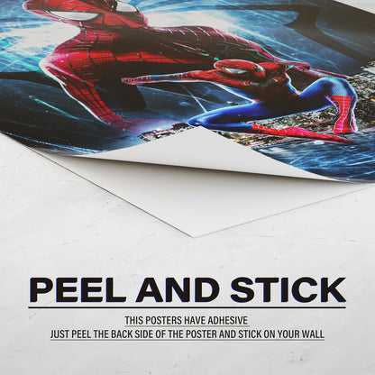 RedCloud Set of 20 Spiderman wall poster PEEL N STICK Self Adhesive Light weight posters for long lasting on Wall Poster For Room Poster Size - A4 Spiderman posters for Bedroom | Office | Kids