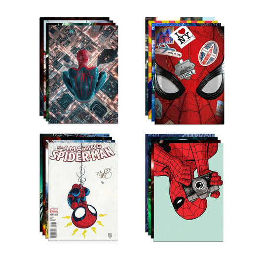 RedCloud Set of 20 Spiderman wall poster PEEL N STICK Self Adhesive Light weight posters for long lasting on Wall Poster For Room Poster Size - A4 Spiderman posters for Bedroom | Office | Kids