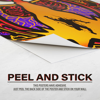 RedCloud Psychedelic Visionary Wall Posters Set of 12 | A4 Size each Self-Adhesive Prints for Bedrooms & Gaming Rooms