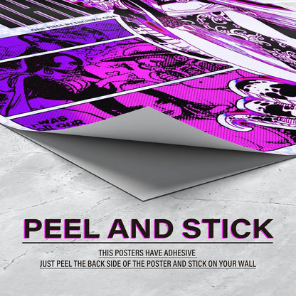 Set of 9 One Piece Anime Wall Posters Size - A4 Poster for Wall Decoration for Bedroom, Office, Living Room, Dorm Room