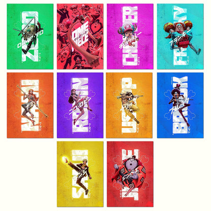 Set of 10 One Piece Anime Wall Posters Size - A4 Poster for Wall Decoration for Bedroom, Office, Living Room, Dorm Room