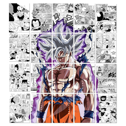 Set of 20 Dragon ball manga anime wall poster PEEL N STICK Self Adhesive Light weight posters for long lasting on Wall Poster For Room Goku ultra instinct Size - A4 Each