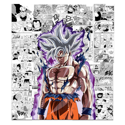 Set of 20 Dragon ball manga anime wall poster PEEL N STICK Self Adhesive Light weight posters for long lasting on Wall Poster For Room Goku ultra instinct Size - A4 Each