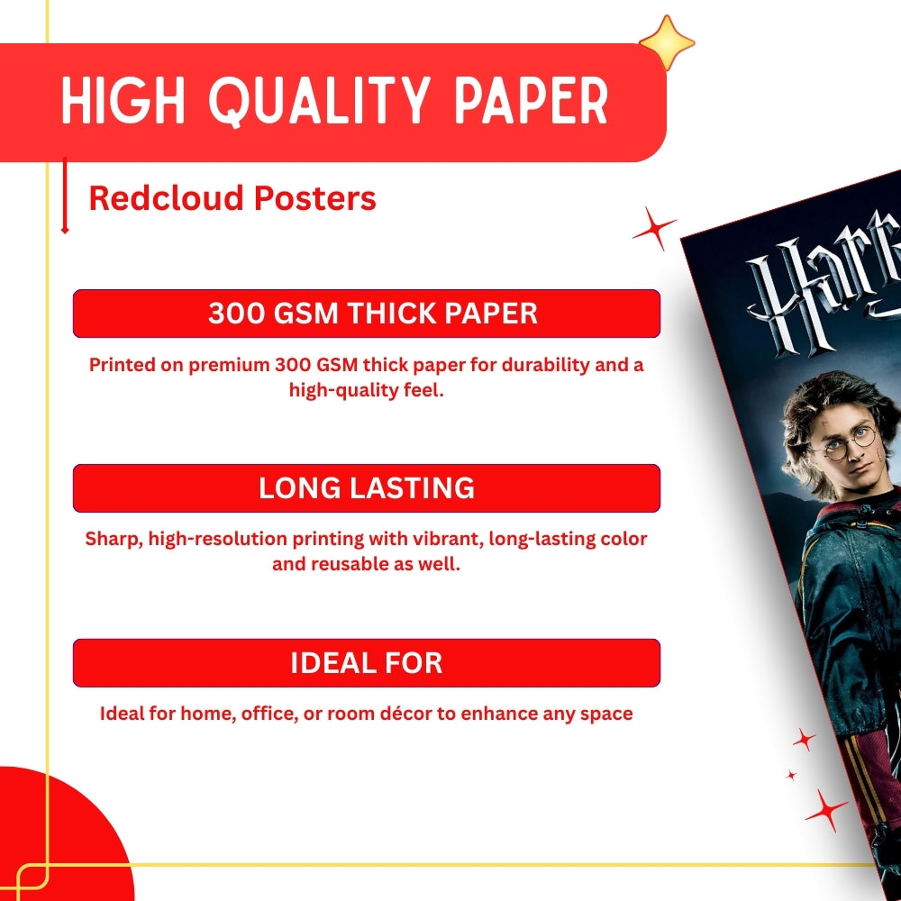 Harry Potter Movie Wall Collage Kit Posters Set of 54 – 4 x 6 Inches Premium 300 GSM Thick Paper Prints