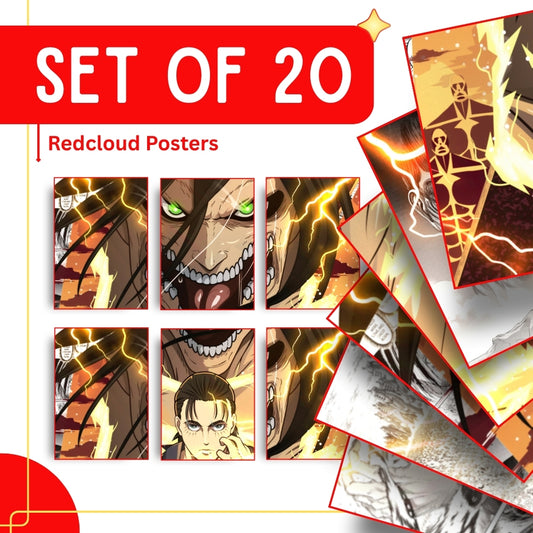 Eren Yeager Attack on Titan Anime Manga Posters