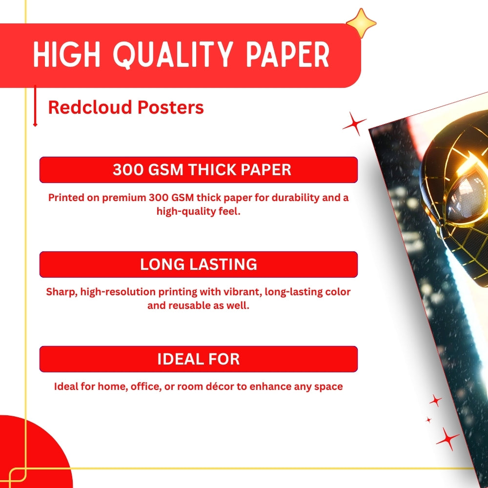 Spiderman Wall Posters Set of 20 – A4 Premium 300 GSM Thick Paper for Bedroom | Office | Kids Room
