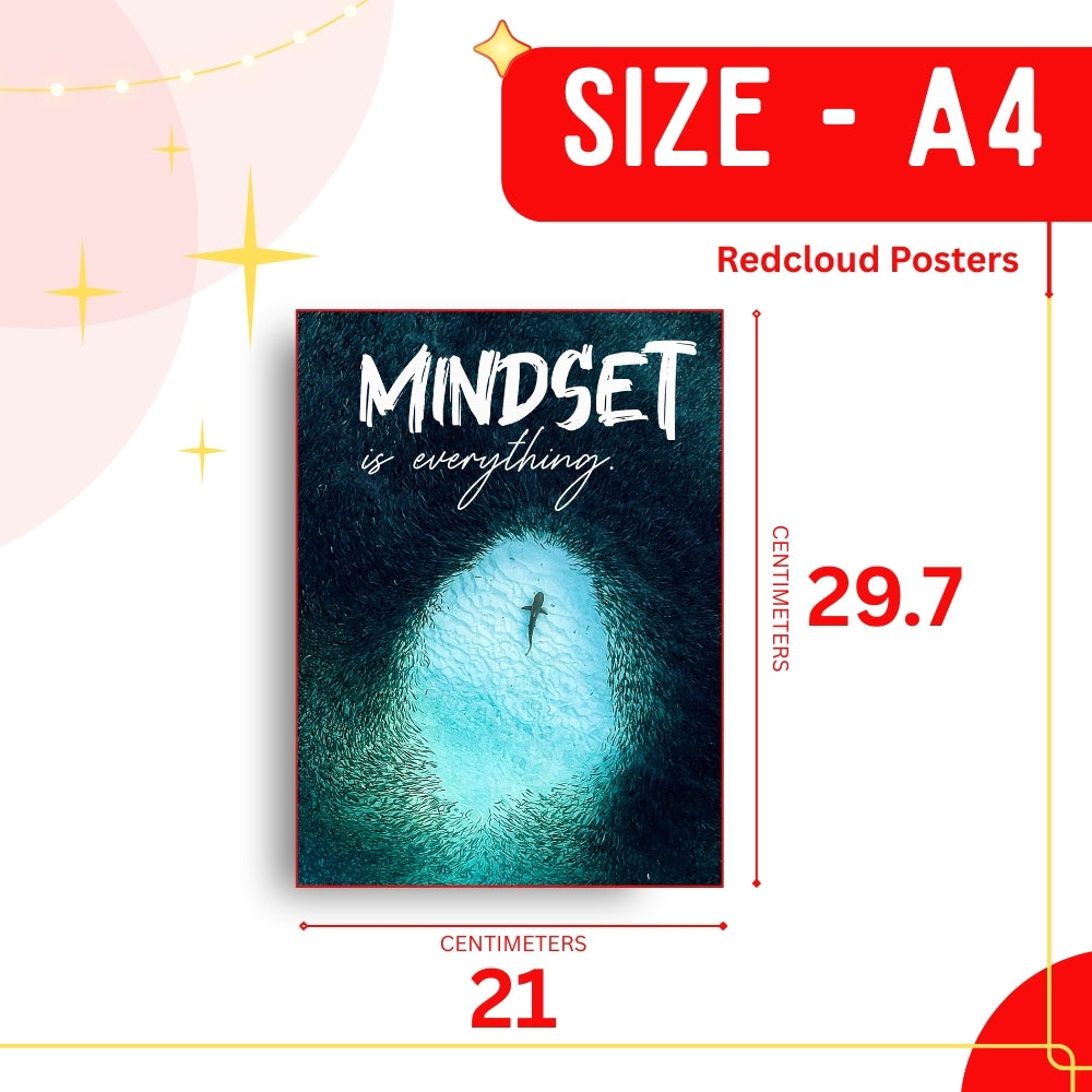 Motivational Wall Posters Set of 16 – A4 Premium 300 GSM Thick Paper Inspirational Quotes Wall Art