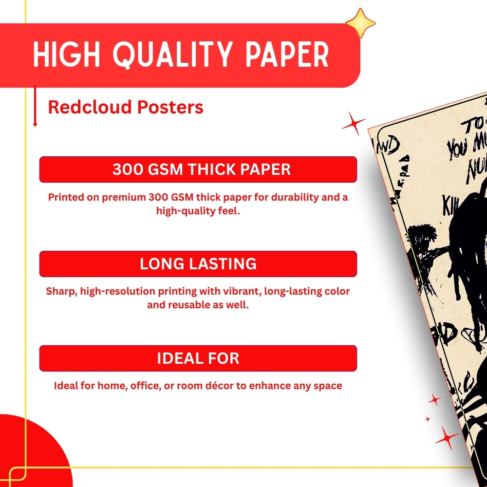 XXXTentacion Music Artist Posters Set of 12 – A4 Premium 300 GSM Thick Paper Hip Hop Wall Art