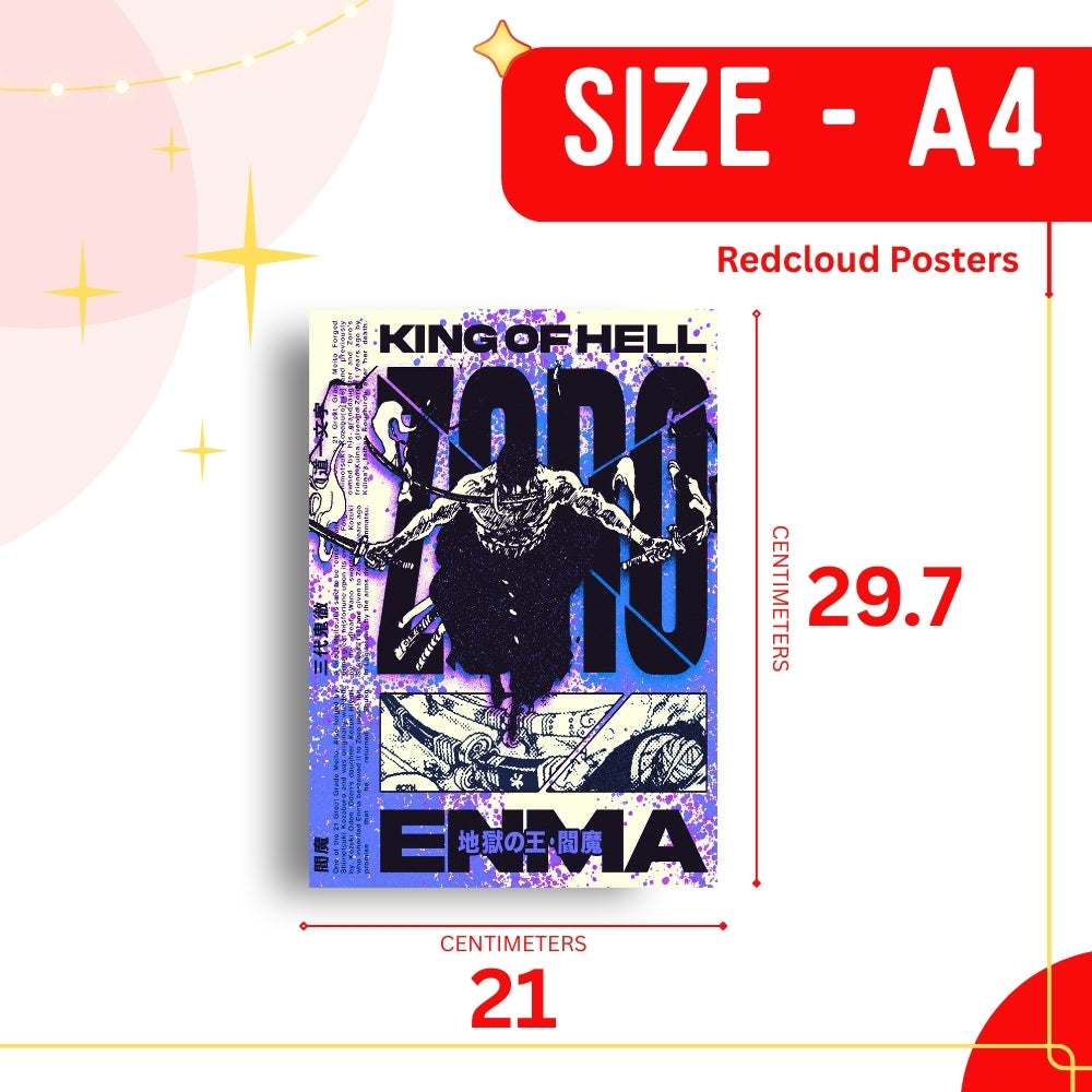 One Piece Anime Wall Posters Set of 9 – A4 Premium 300 GSM Thick Paper Manga Style Wall Art