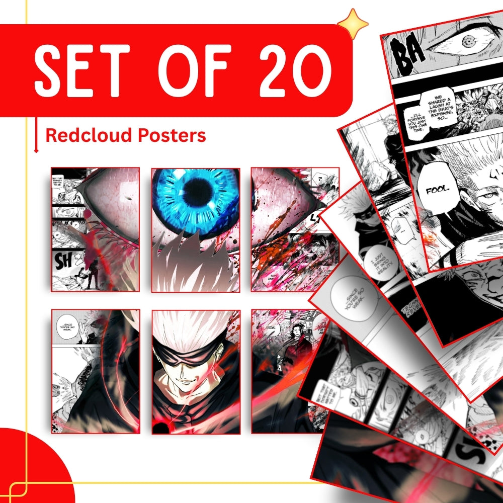 Satoru Gojo Jujutsu kaisen Anime Manga Posters