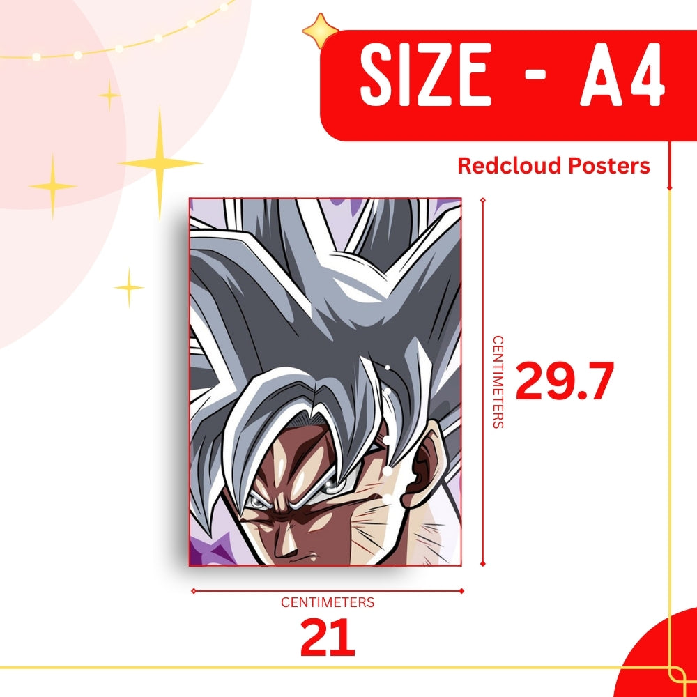 Goku Ultra Instinct Dragon ball Z Manga Anime Posters