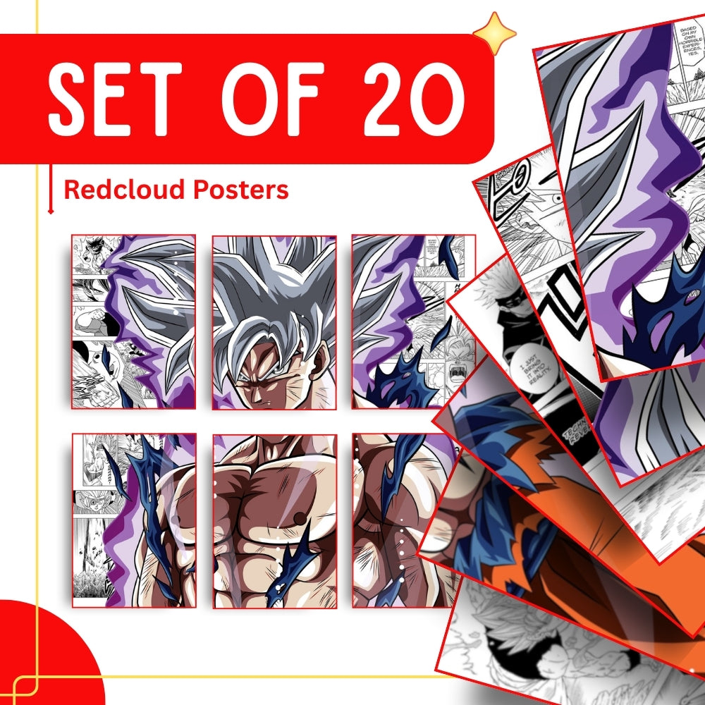 Goku Ultra Instinct Dragon ball Z Manga Anime Posters
