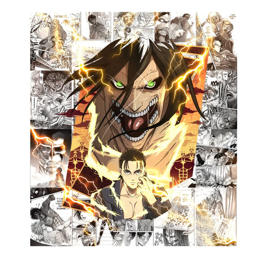 Eren Yeager Attack on Titan Anime Manga Posters